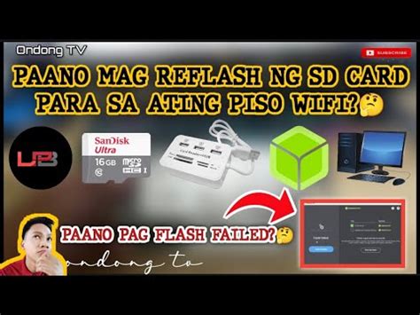 PAANO MAG REFLASH NG SD CARD PARA SA ATING PISO .